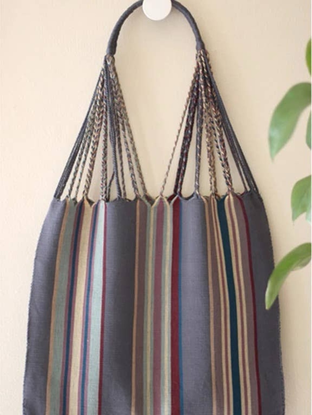 Striped Grey Multi-Color Women’s Tote Bag